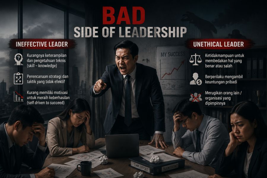Sisi Gelap Kepemimpinan: Mengenal Dua Kategori “Bad Leadership” dan Dampaknya pada Organisasi